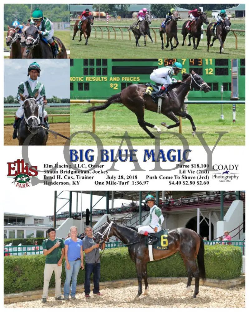 Big Blue Magic - 072818 Race 02 Elp Ellis Park