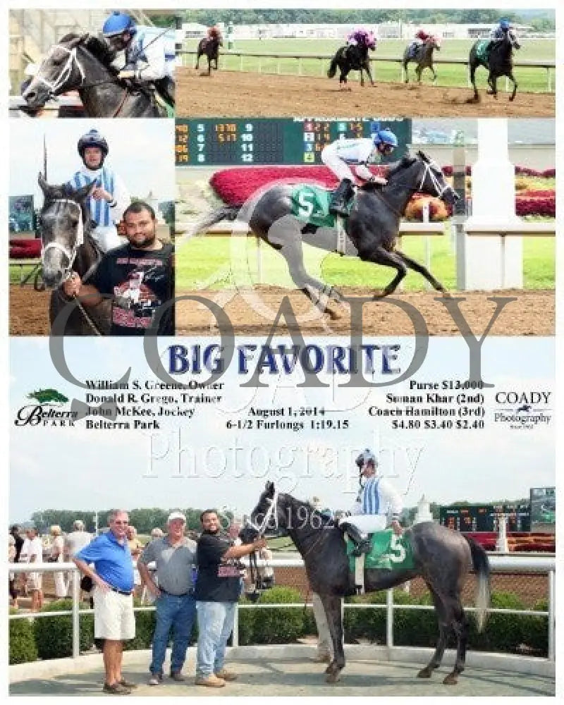 BIG FAVORITE - 080114 - Race 03 - BTP - Coady Media - Kurtis Coady Photography