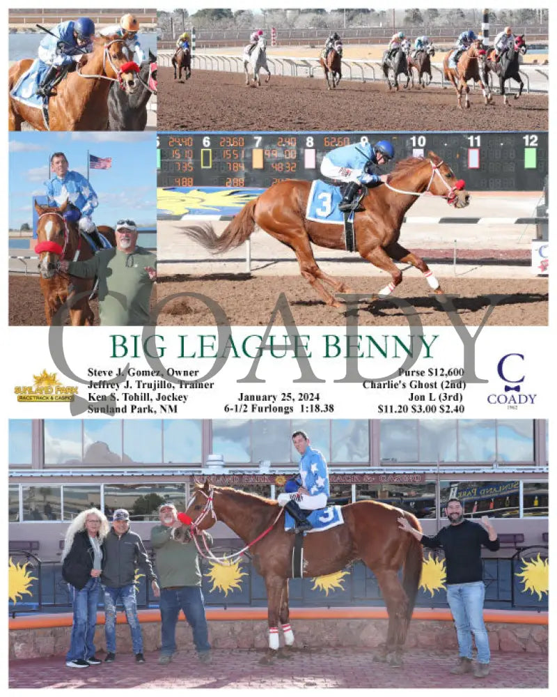 Big League Benny - 01-25-24 R07 Sun Sunland Park