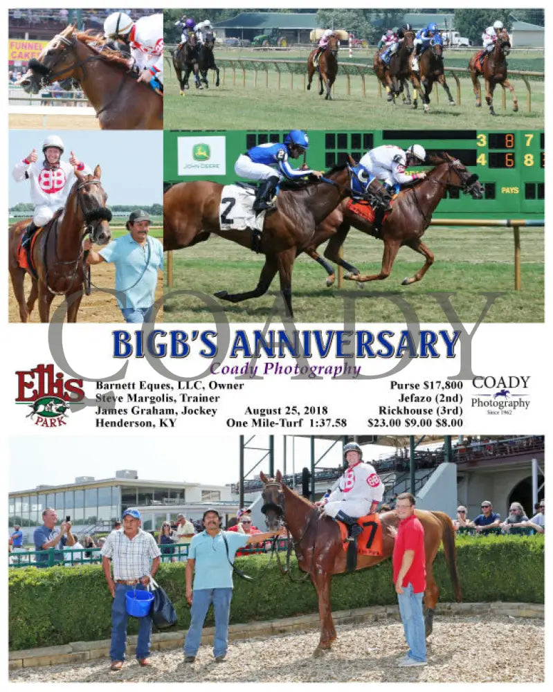 Bigb’s Anniversary - 082518 Race 04 Elp Ellis Park