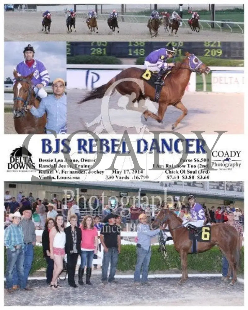 Bjs Rebel Dancer - 051714 Race 05 Ded Delta Downs