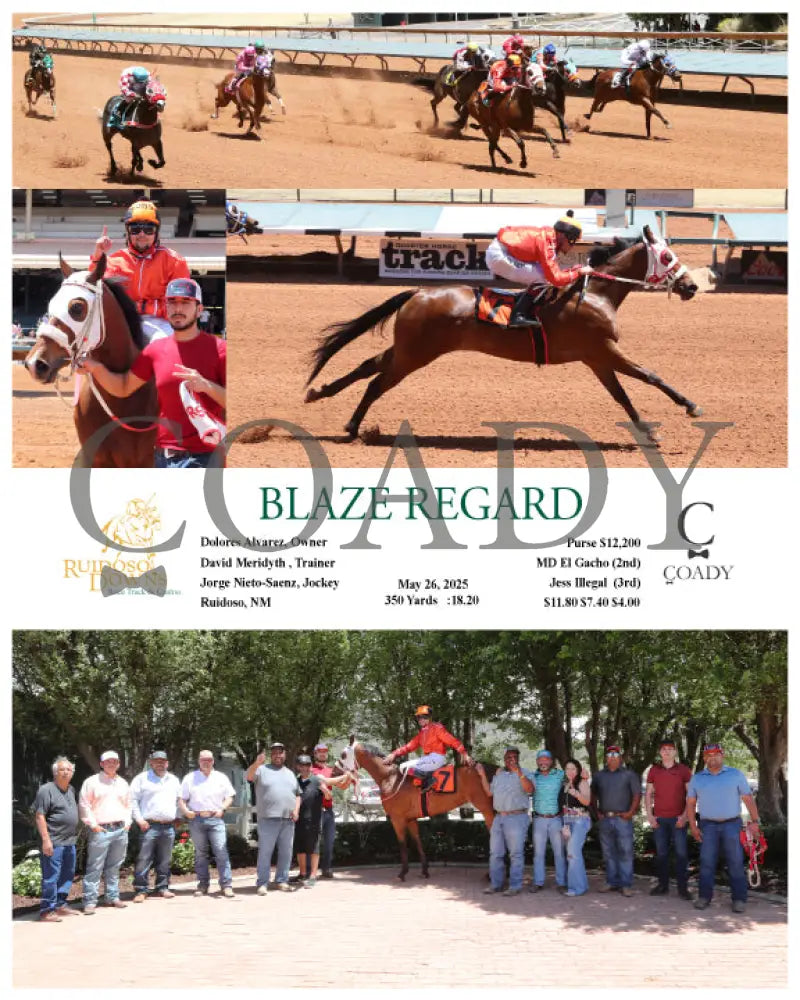 BLAZE REGARD - 05-26-25 - R03 - RUI Ruidoso Downs