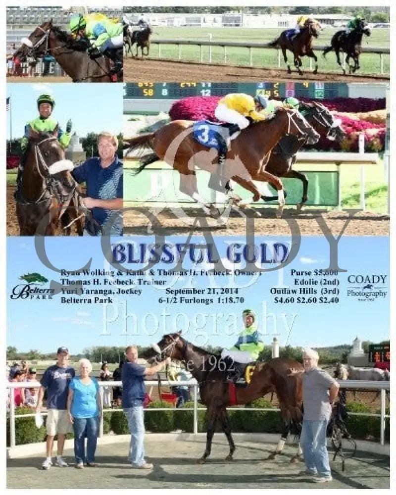 Blissful Gold - 092114 Race 07 Btp Belterra Park