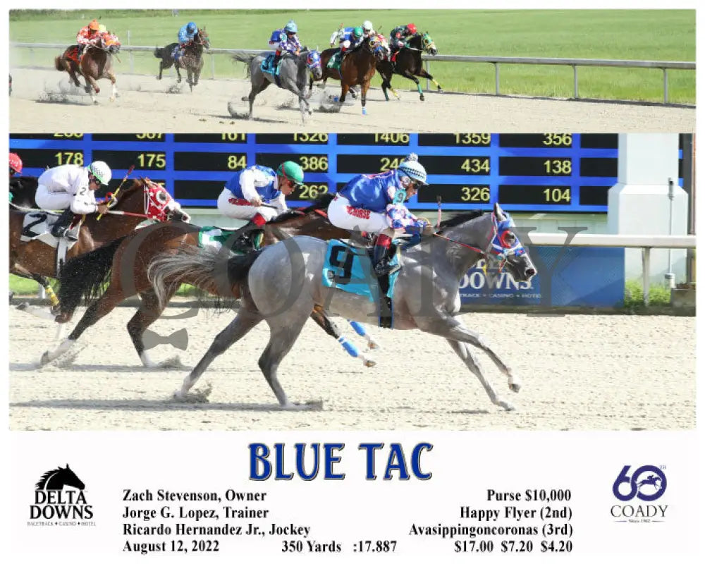 Blue Tac - 08-12-22 R01 Ded Delta Downs