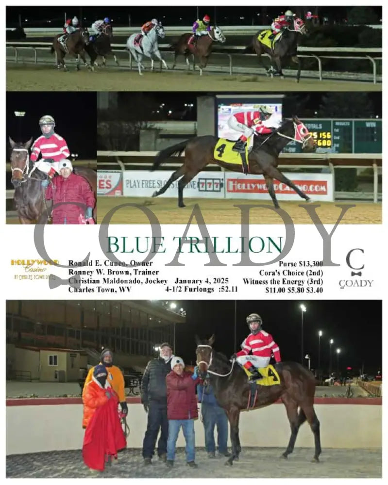 Blue Trillion - 01-04-25 R07 Ct Hollywood Casino At Charles Town Races