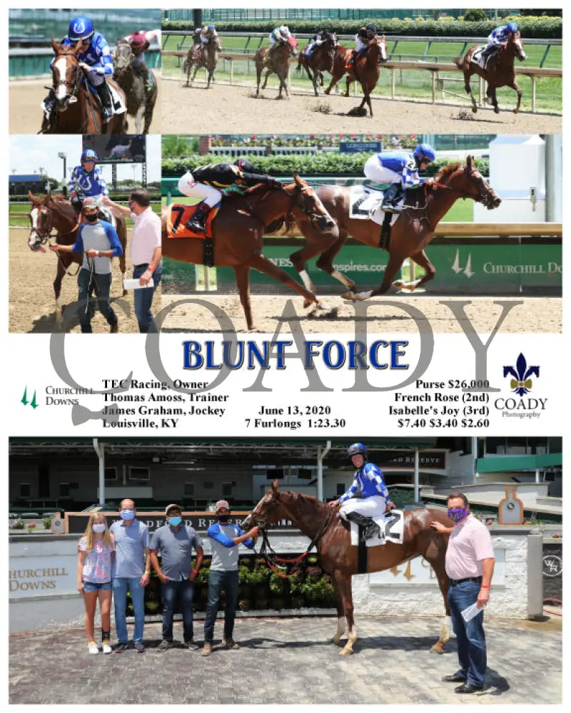 Blunt Force - 06-13-20 R03 Cd Churchill Downs