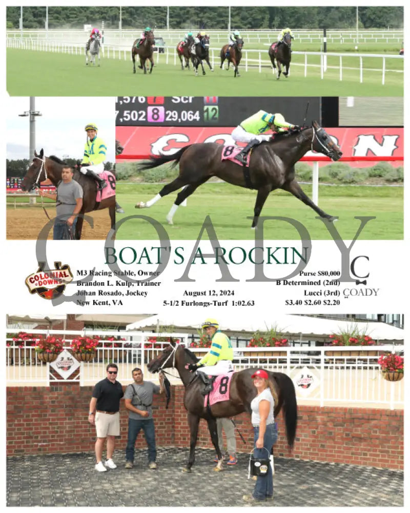 Boat’s A Rockin - 08-12-24 R08 Cnl Colonial Downs