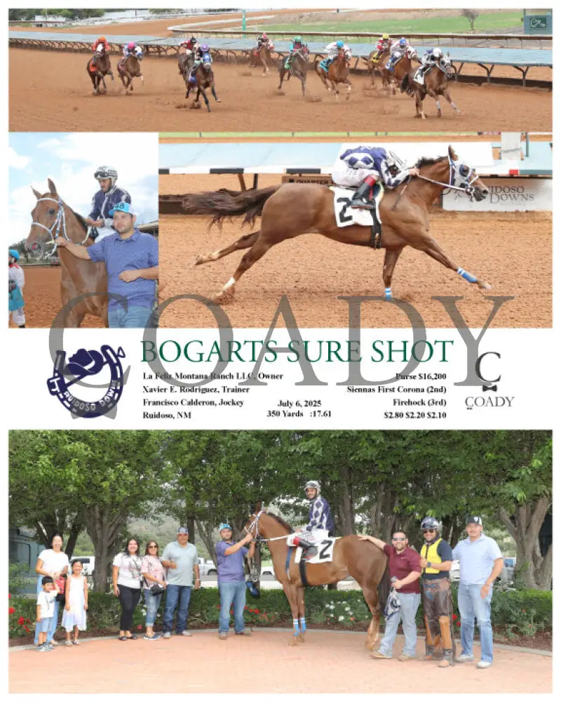 BOGARTS SURE SHOT - 07-06-25 - R07 - RUI Ruidoso Downs