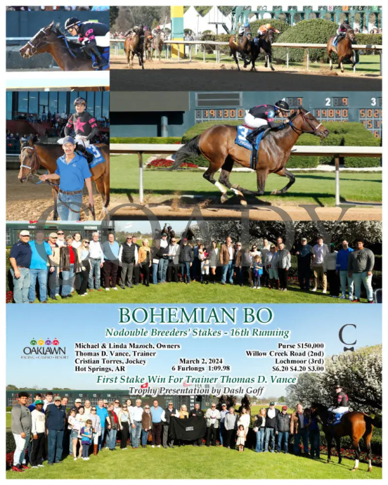 Bohemian Bo - Nodouble Breeders’ Stakes 16Th Running 03-02-24 R07 Op Oaklawn Park