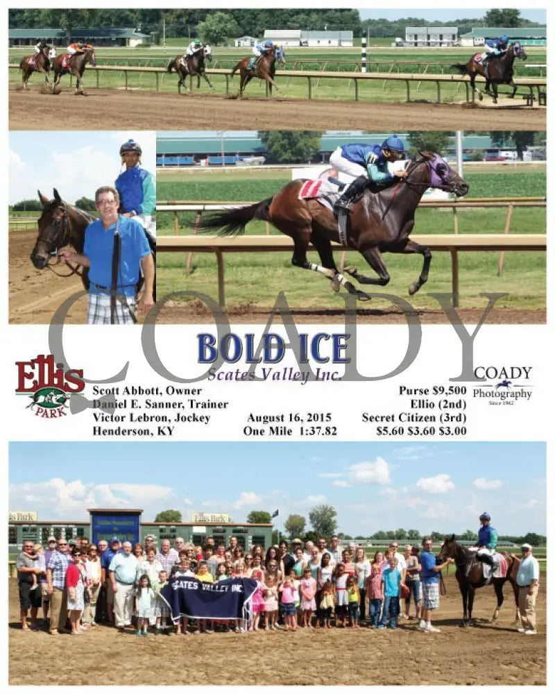 Bold Ice - 081615 Race 05 Elp Ellis Park