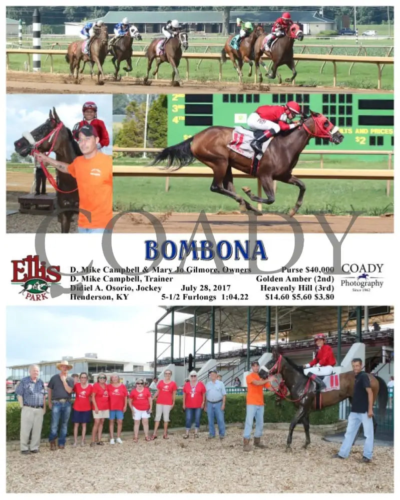 Bombona - 072817 Race 08 Elp Ellis Park