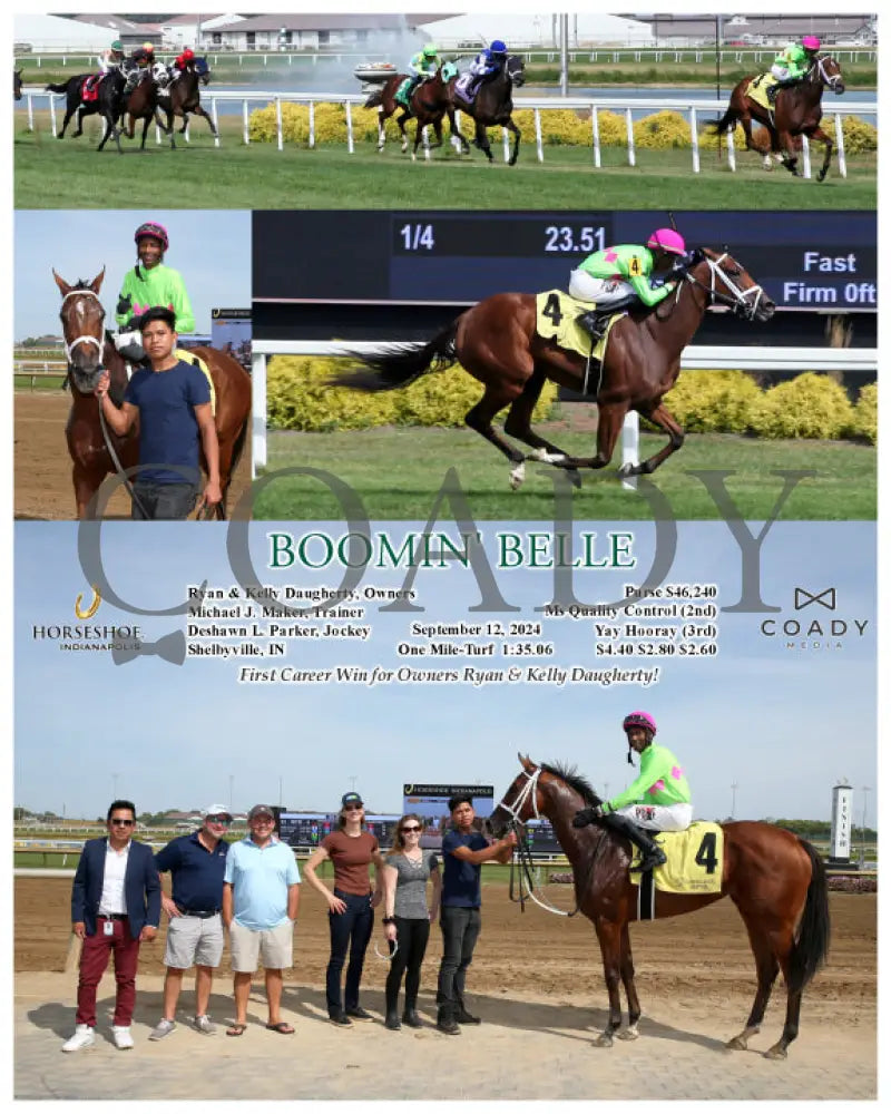 Boomin’ Belle - 09-12-24 R03 Ind Indiana Grand