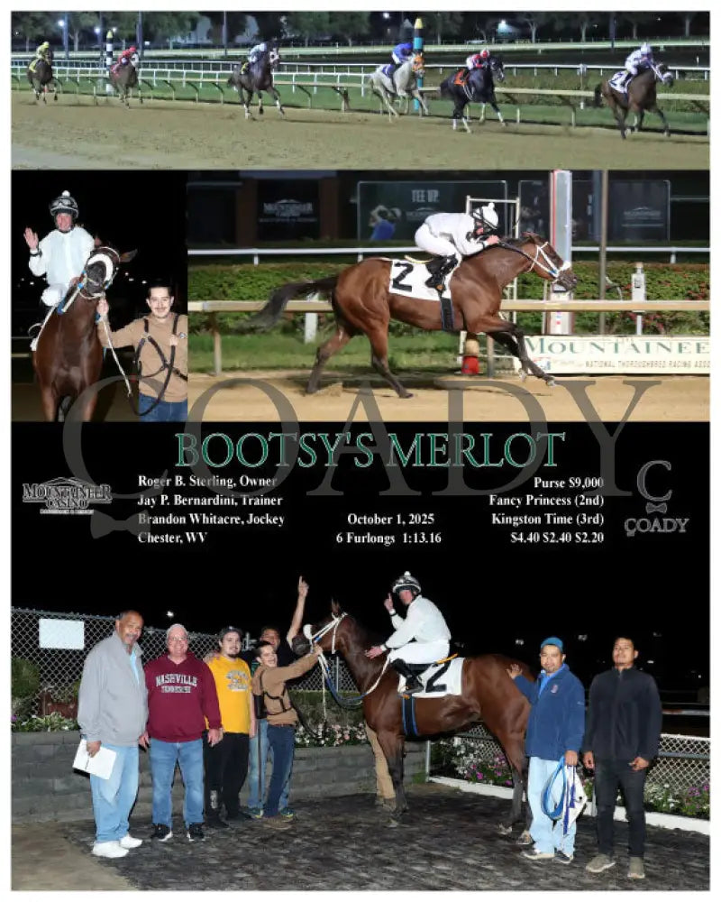 BOOTSY’S MERLOT - 10-01-25 - R02 - MNR Mountaineer Park