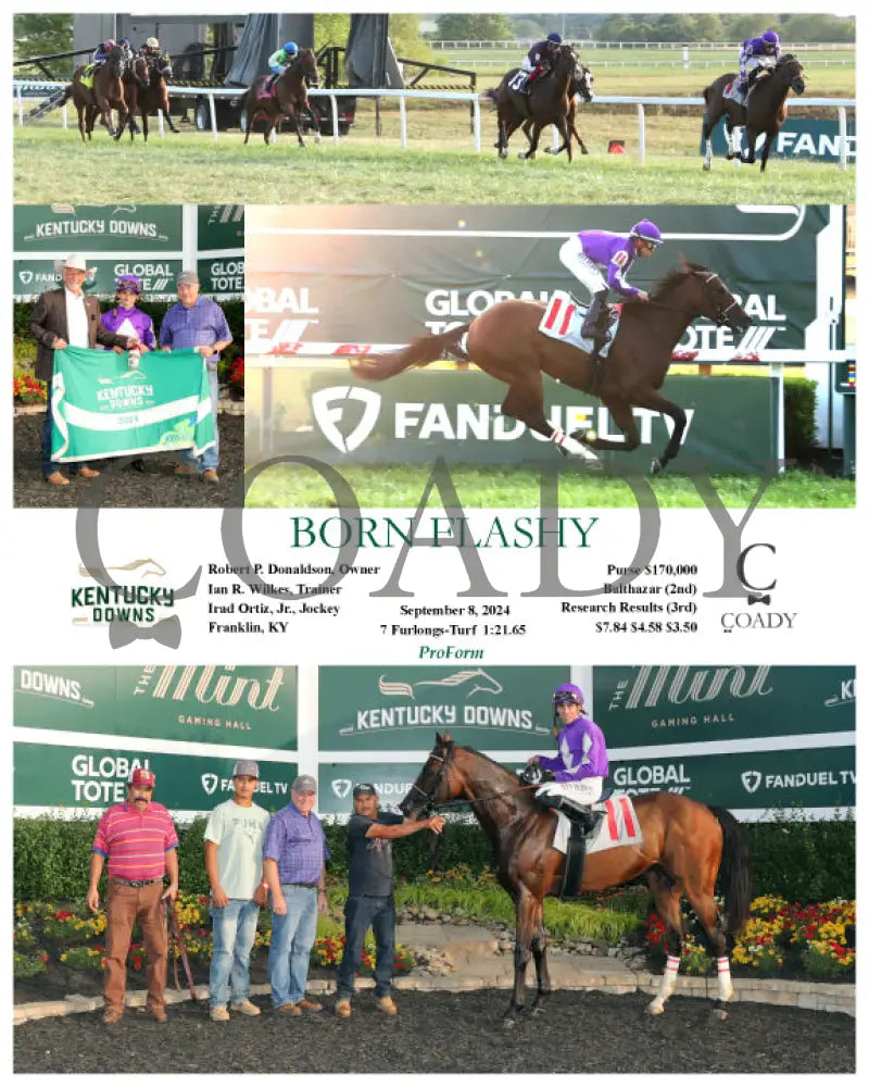 Born Flashy - 09-08-24 R11 Kd Kentucky Downs