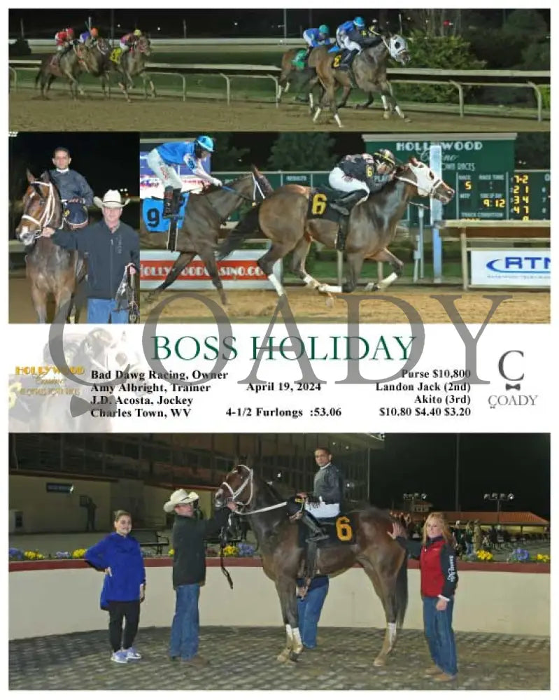 Boss Holiday - 04 - 19 - 24 R05 Ct Hollywood Casino At Charles Town Races