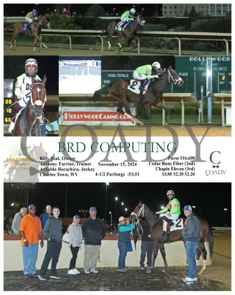 Brd Computing - 11-15-24 R02 Ct Hollywood Casino At Charles Town Races
