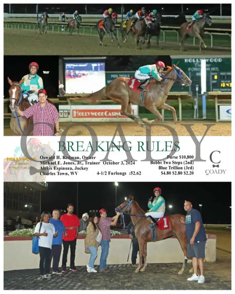 Breaking Rules - 10-03-24 R08 Ct Hollywood Casino At Charles Town Races
