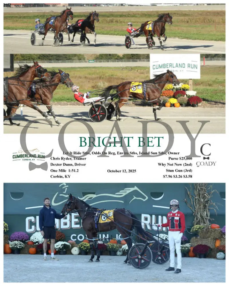 BRIGHT BET - 101225 - Race 13 - CMR Presque Isle Downs