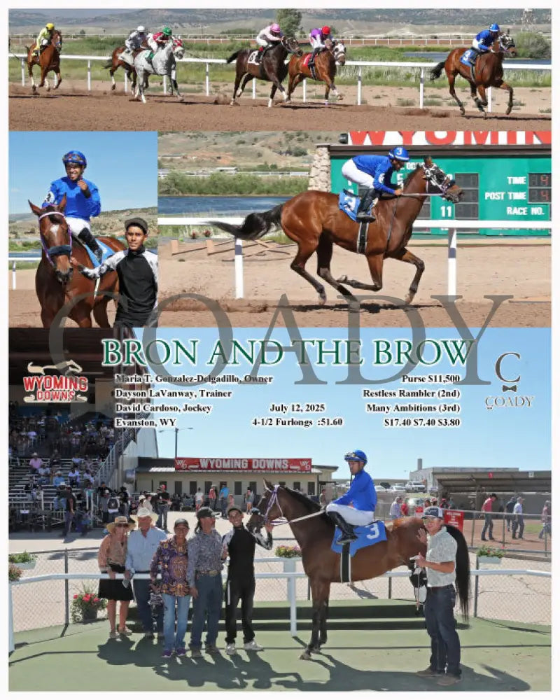 BRON AND THE BROW - 07-12-25 - R08 - WYO Wyoming Downs