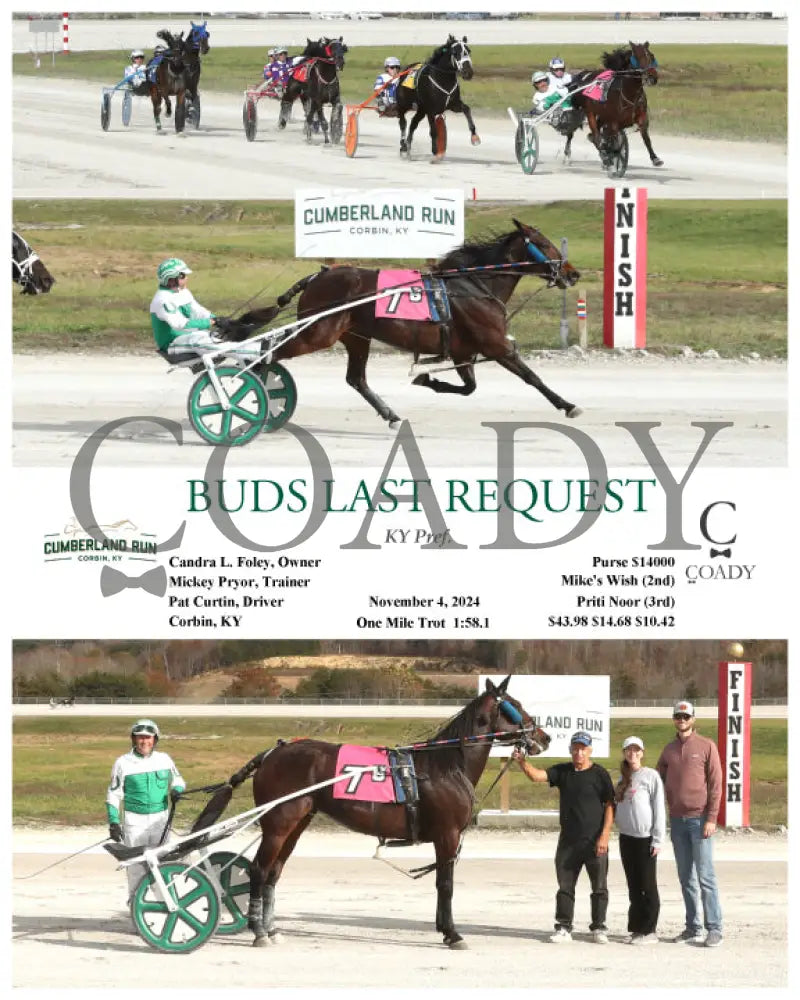 Buds Last Request - Ky Pref. 11-04-24 R06 Clr Cumberland Run