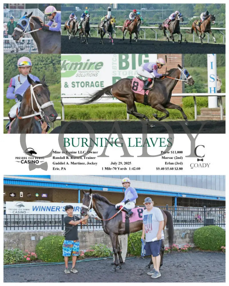 BURNING LEAVES - 07-29-25 - R08 - PID Presque Isle Downs