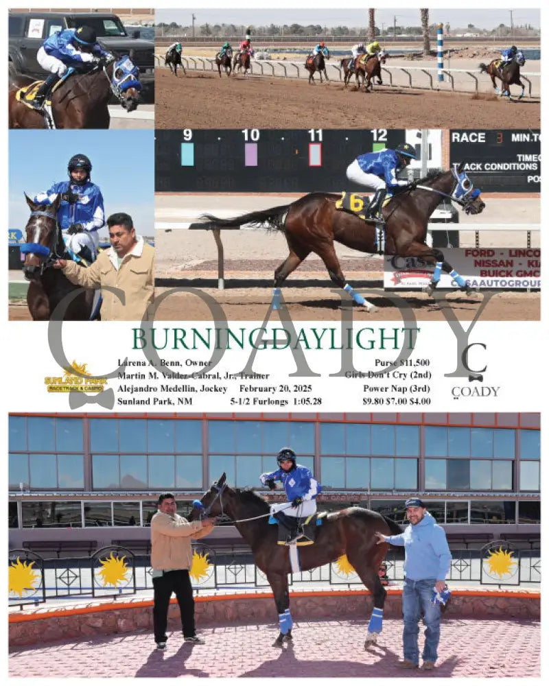 BURNINGDAYLIGHT - 02-20-25 - R03 - SUN Turfway Park