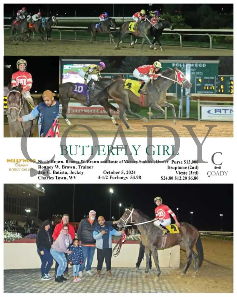 Butterfly Girl - 10-05-24 R09 Ct Hollywood Casino At Charles Town Races