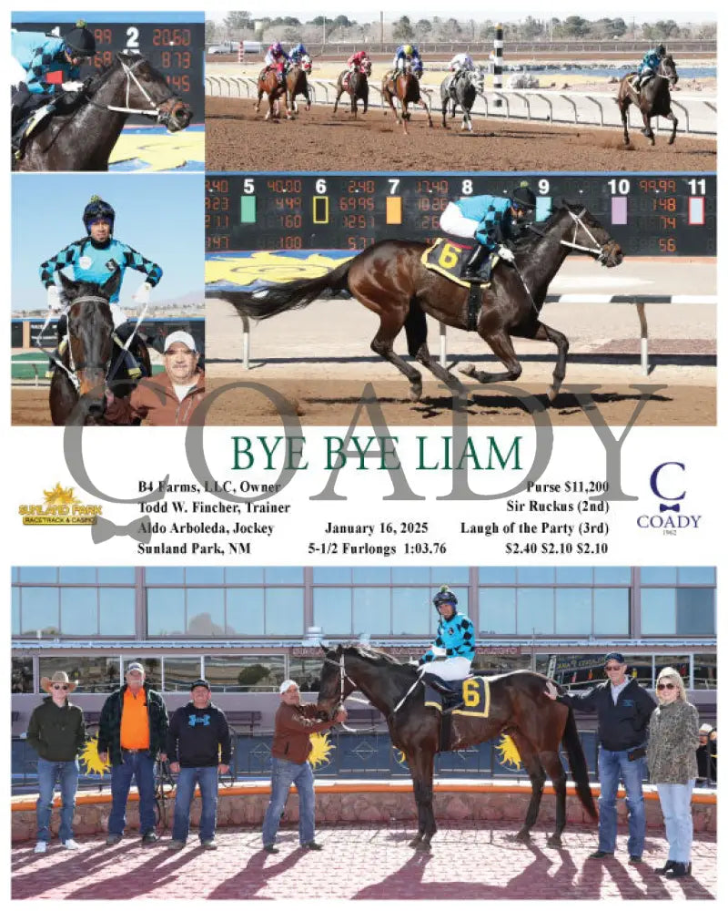 Bye Liam - 01-16-25 R04 Sun Turfway Park