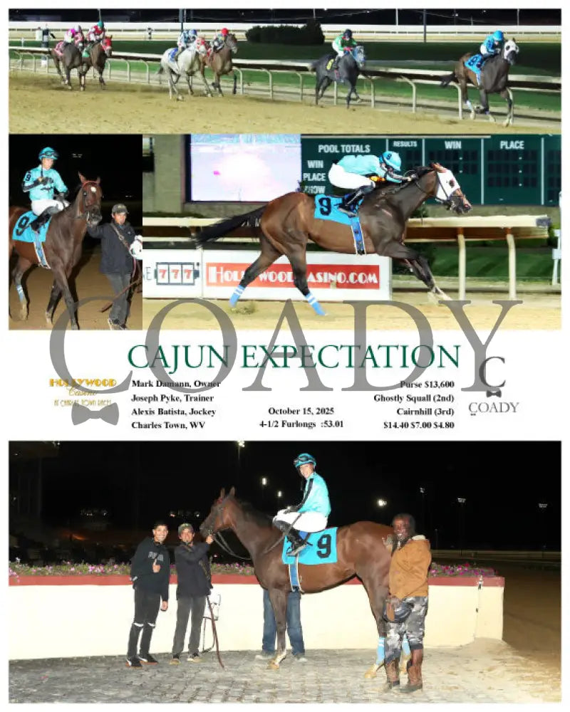 CAJUN EXPECTATION - 10-15-25 - R08 - CT Hollywood Casino at Charles Town Races