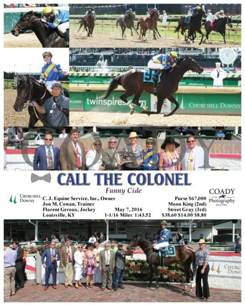 Call The Colonel - 050716 Race 02 Cd Churchill Downs