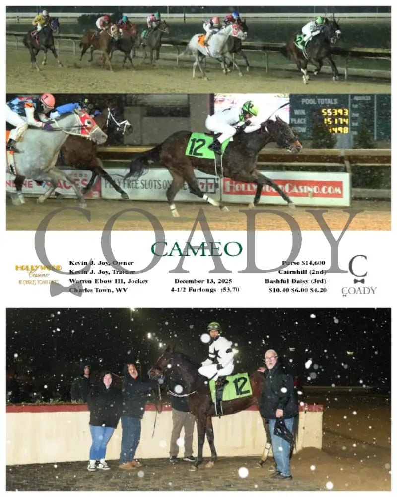 CAMEO - 12-13-25 - R09 - CT Hollywood Casino at Charles Town Races
