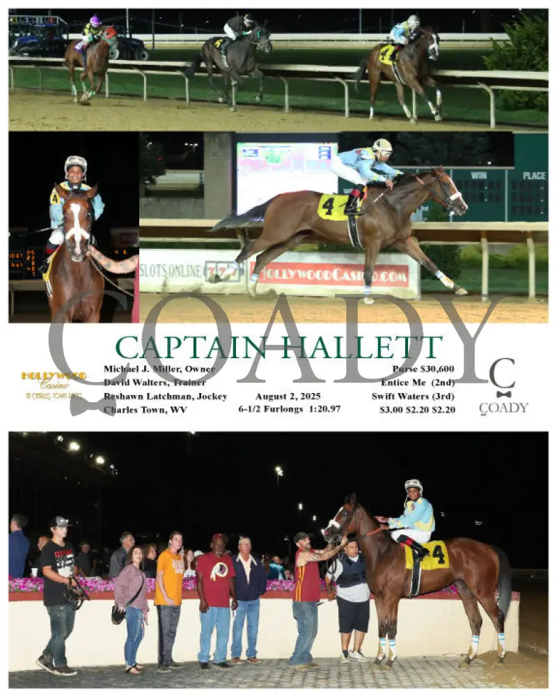 CAPTAIN HALLETT - 08-02-25 - R06 - CT Hollywood Casino at Charles Town Races