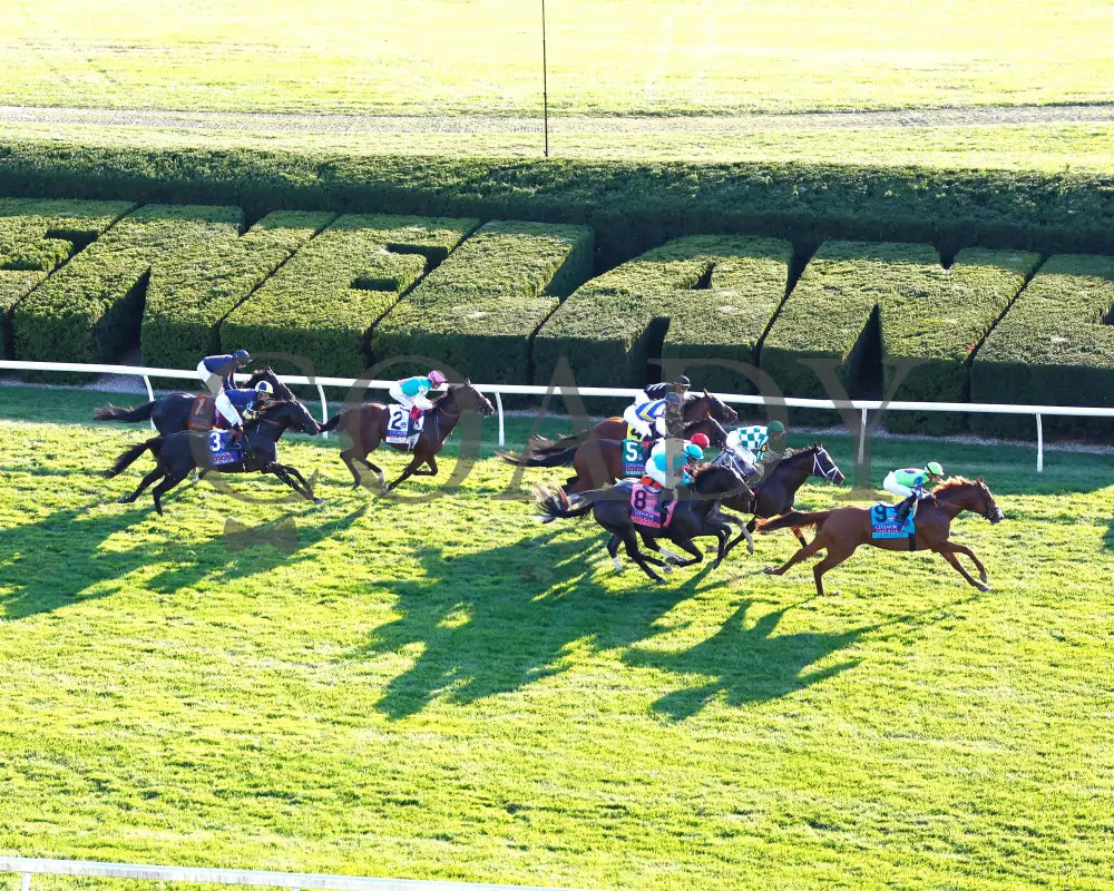 Carl Spackler - 100524 Race 10 Kee The Coolmore Turf Mile G1 Aerial Start 02 Keeneland