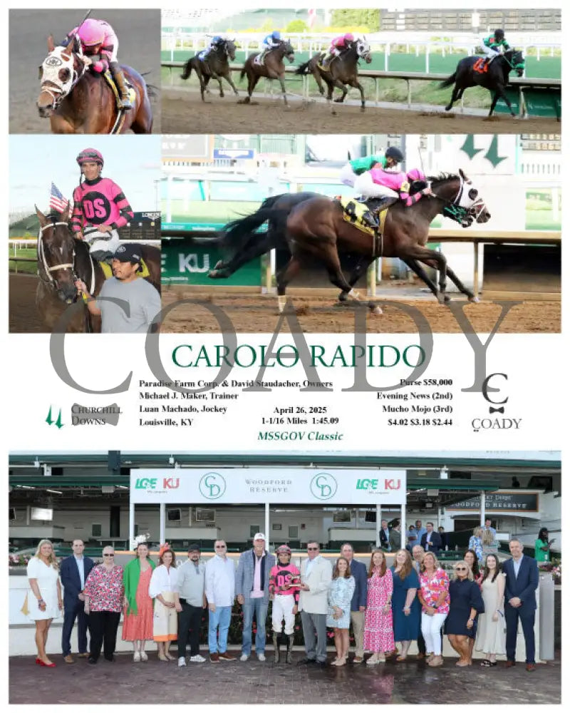 CAROLO RAPIDO - 04-26-25 - R05 - CD- G Churchill Downs
