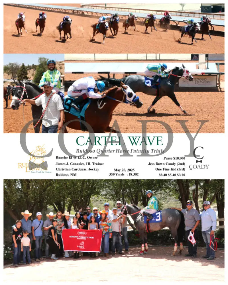 CARTEL WAVE - Ruidoso Quarter Horse Futurity Trials - 05-23-25 - R01 - RUI Ruidoso Downs