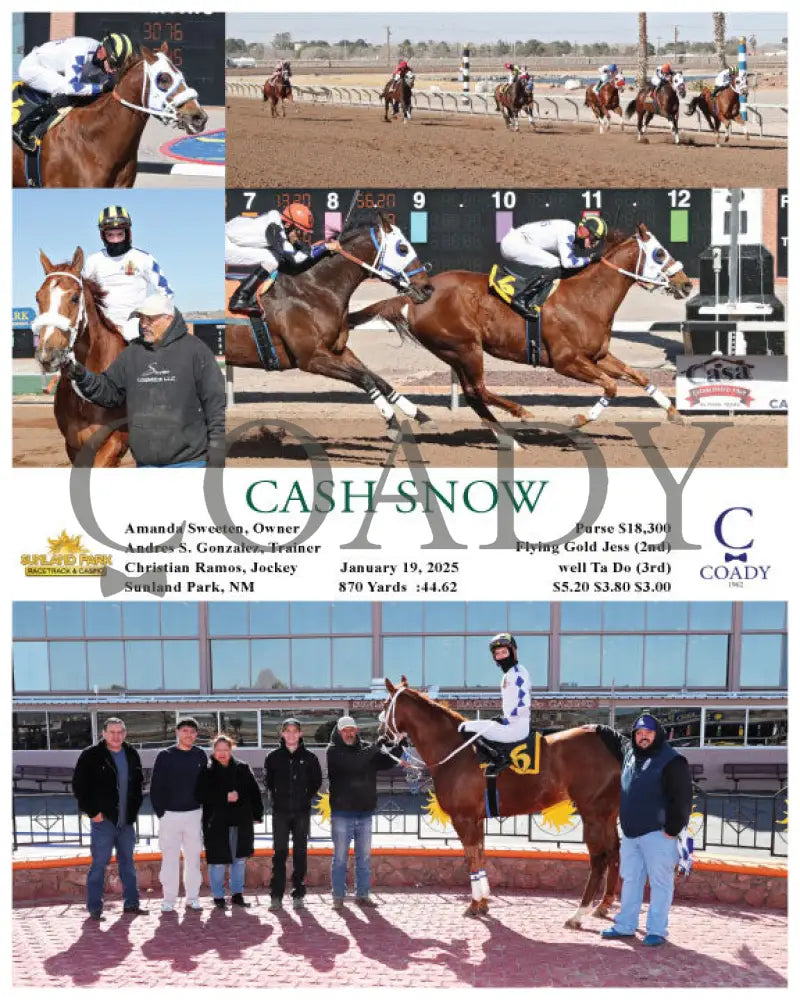 Cash Snow - 01-19-25 R01 Sun Turfway Park