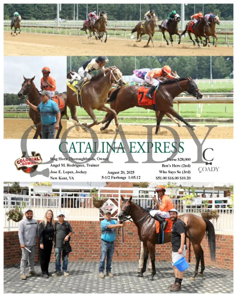 CATALINA EXPRESS 08 20 25 R04 CNL Colonial Downs