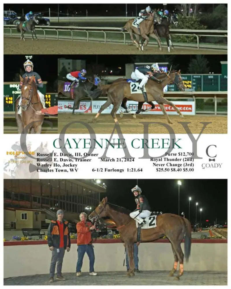 Cayenne Creek - 03 - 21 - 24 R08 Ct Hollywood Casino At Charles Town Races