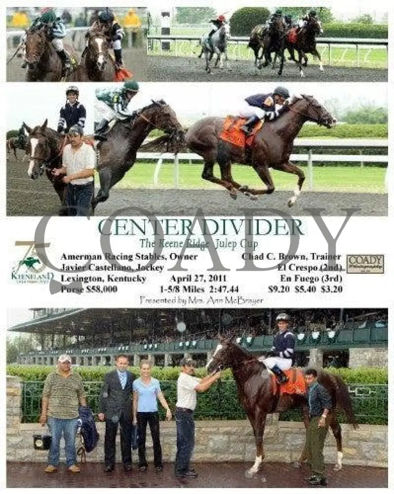 Center Divider - 042711 Race 04 Keeneland