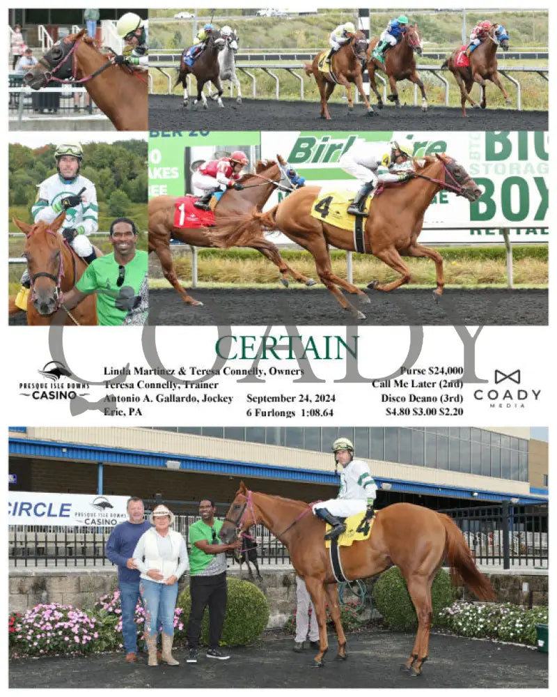 Certain - 09-24-24 R03 Pid Presque Isle Downs