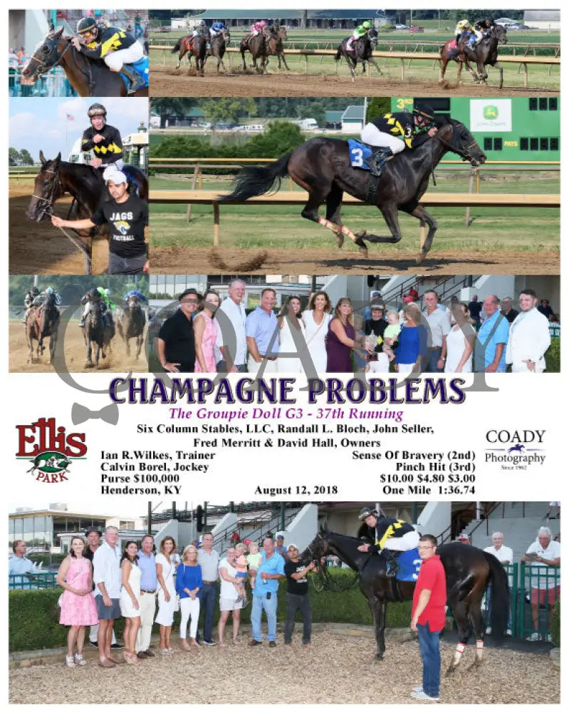Champagne Problems - 081218 Race 09 Elp Ellis Park