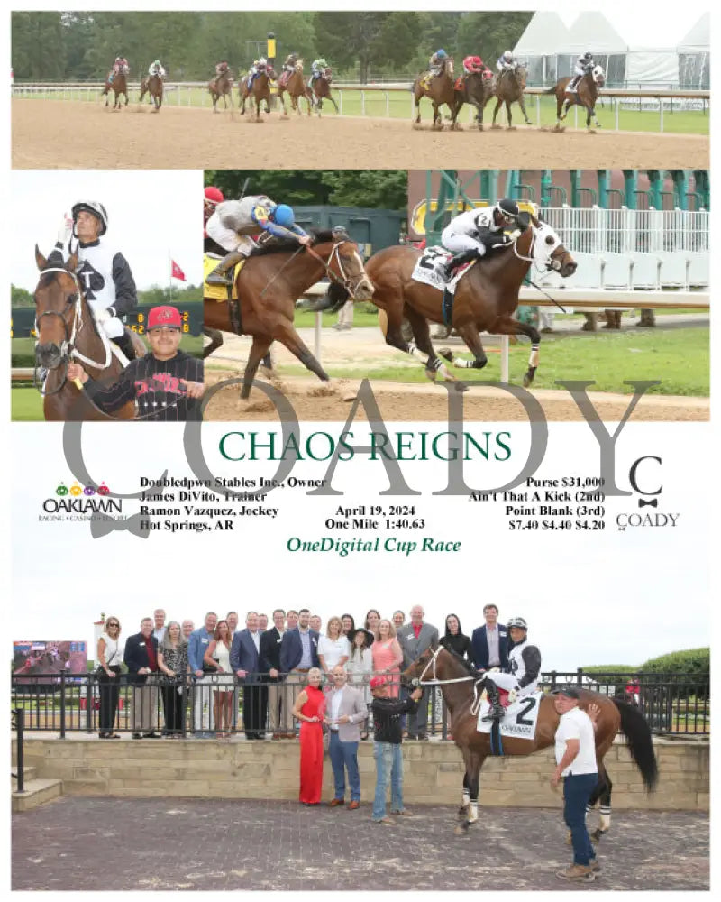 Chaos Reigns - 04 - 19 - 24 R04 Op Oaklawn Park