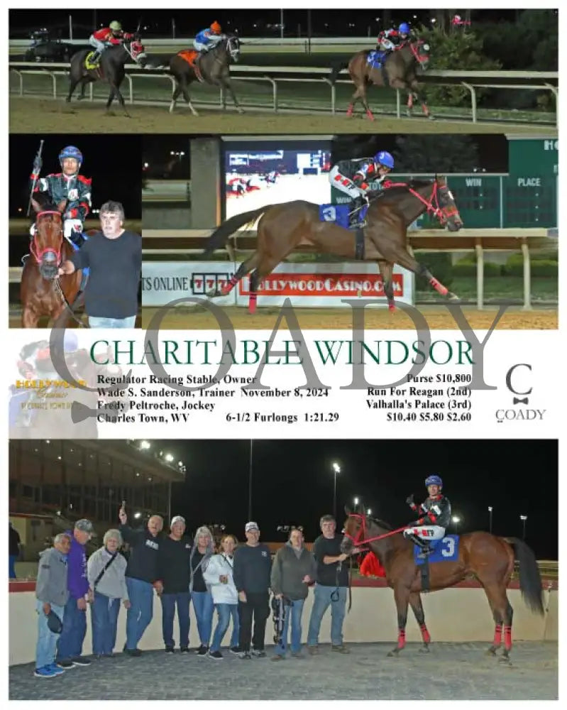 Charitable Windsor - 11-08-24 R01 Ct Hollywood Casino At Charles Town Races