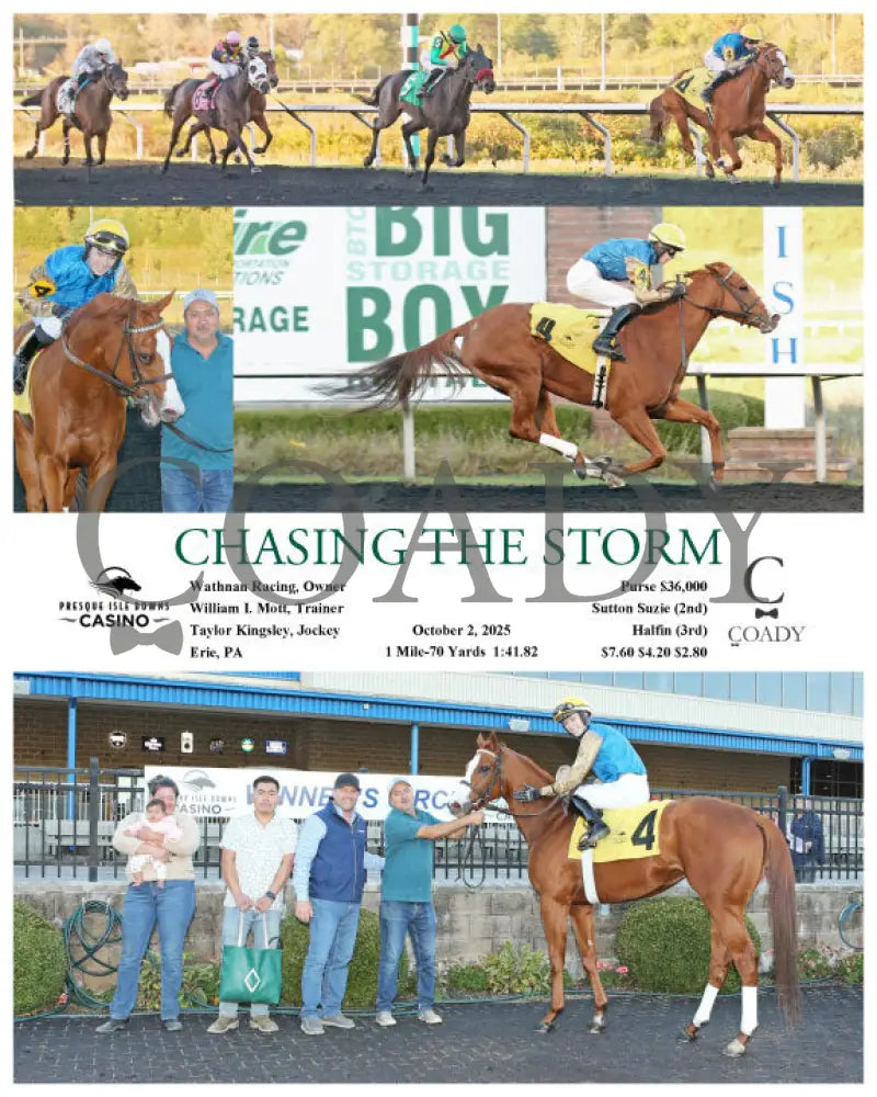 CHASING THE STORM - 10-02-25 - R07 - PID Presque Isle Downs
