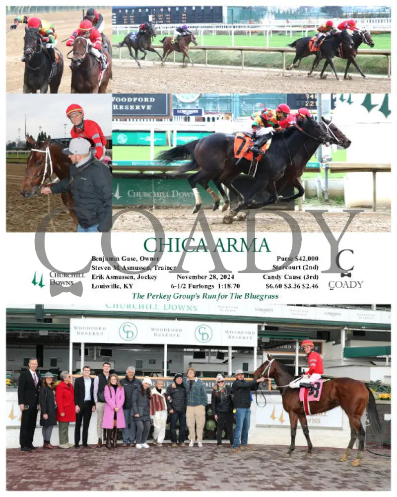 Chica Arma - 11-28-24 R04 Cd Churchill Downs