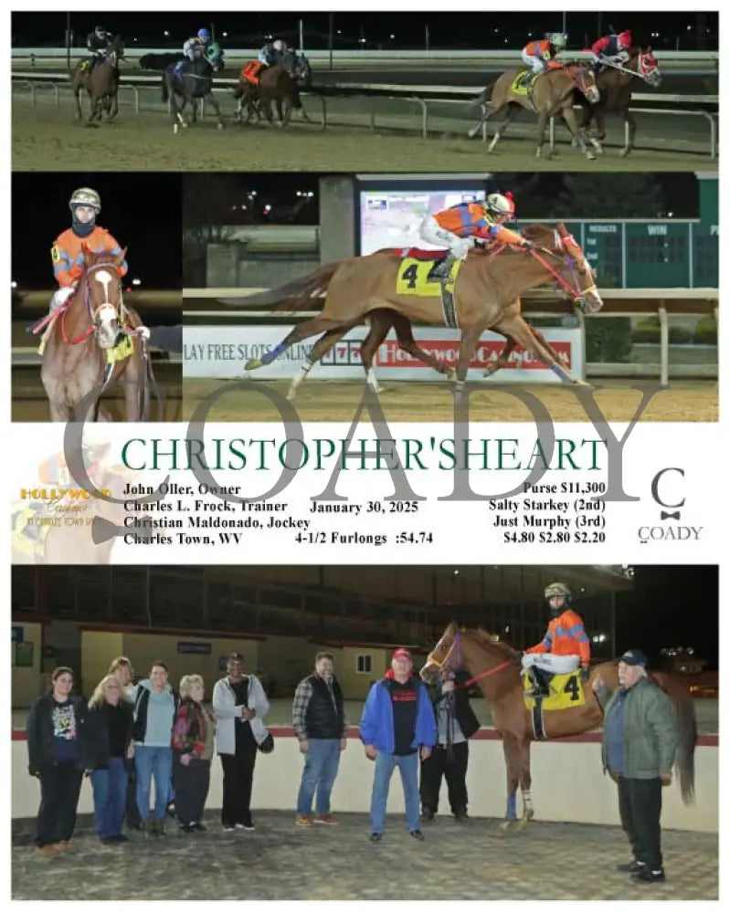 Christopher’sheart - 01-30-25 R04 Ct Hollywood Casino At Charles Town Races