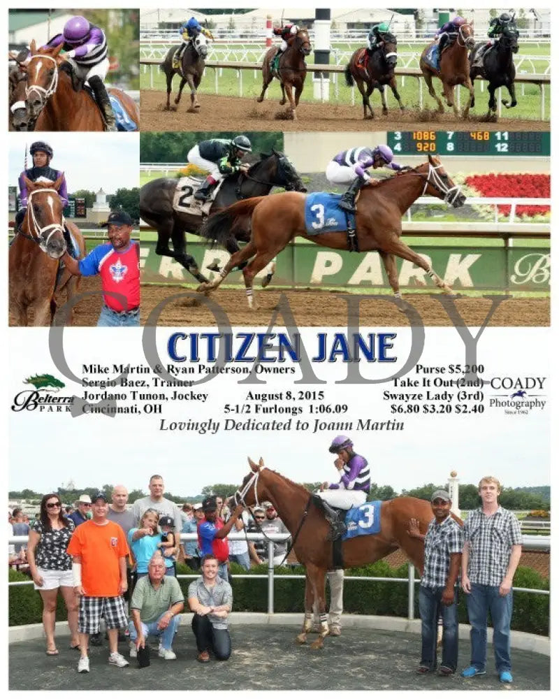 Citizen Jane - 080815 Race 05 Btp Belterra Park