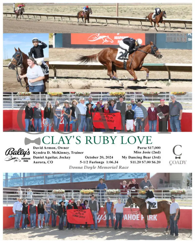 Clay’s Ruby Love - 10-20-24 R02 Arp Arapahoe Park