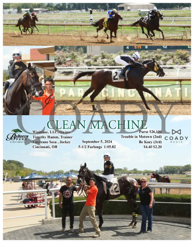 Clean Machine - 090524 Race 03 Btp Belterra Park