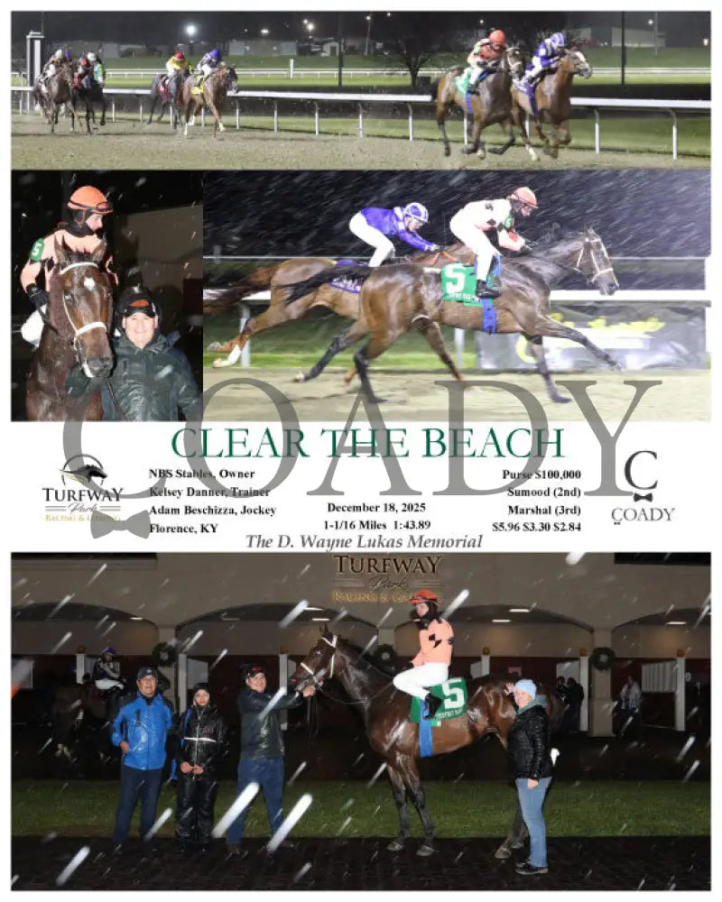 CLEAR THE BEACH - 121825 - Race 05 - TP - Coady Media - Kurtis Coady Photography